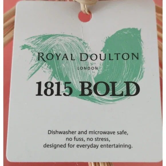 Royal Doulton 1815 Bold Brushstroke Porcelain Lilac Dinner Plate 11 Inch NEW - Picture 4 of 5